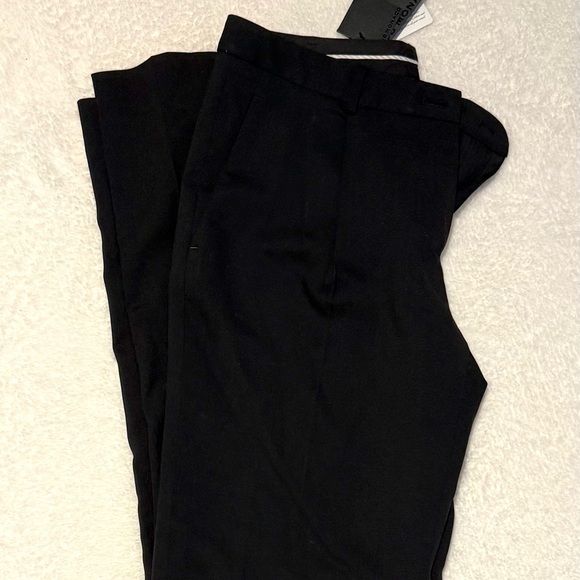 Club Monaco Black Tailored Wide-Leg Pants - Picture 4 of 5